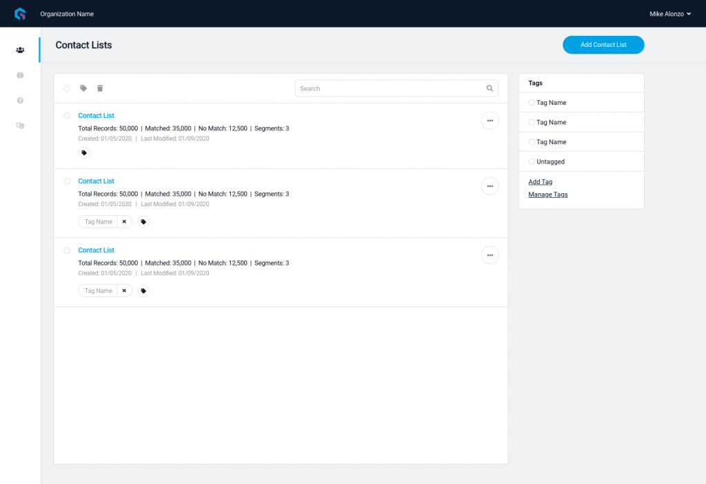 01a - Contact Lists - List View – 2 01a - Contact Lists - List View – 2