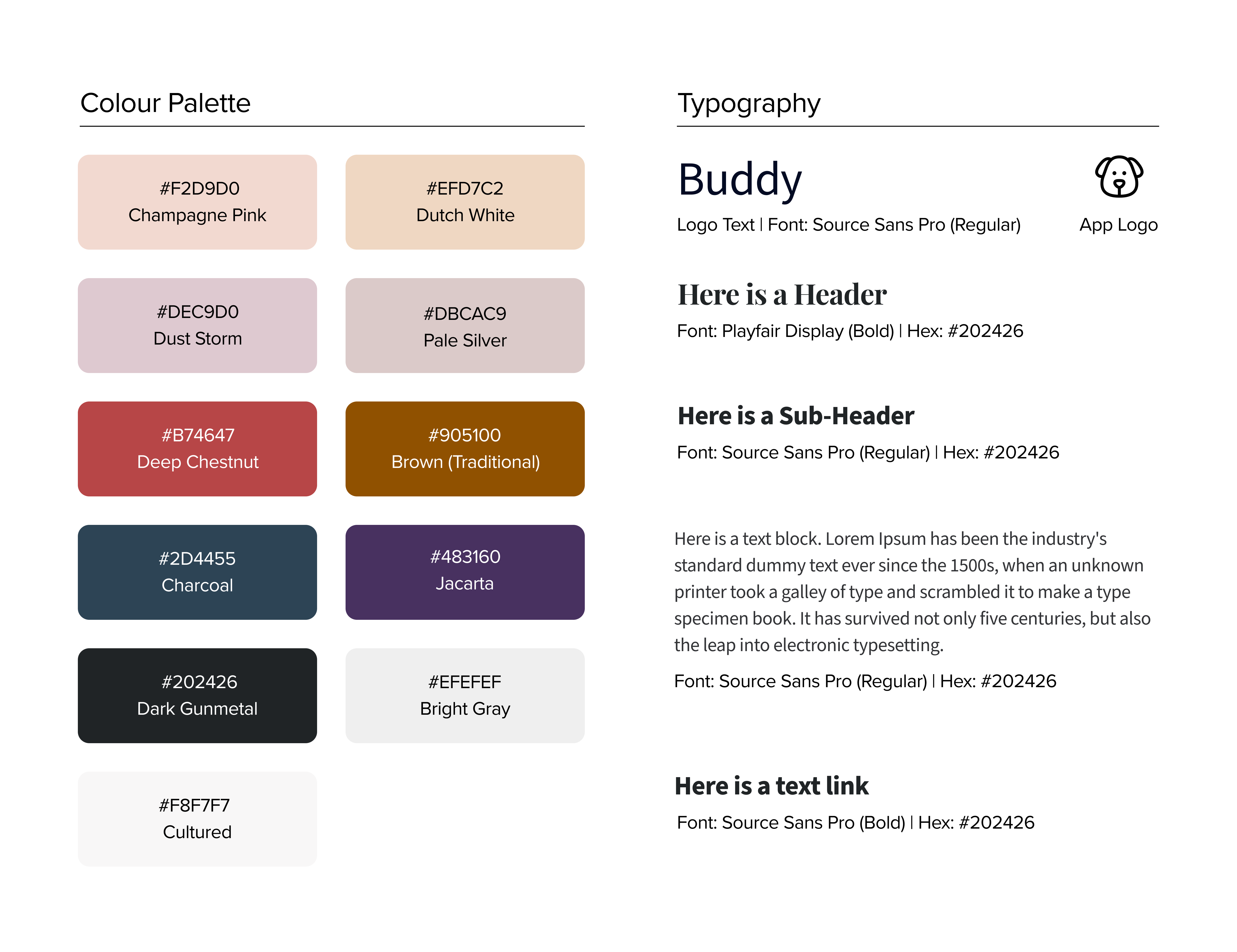 buddy style guide